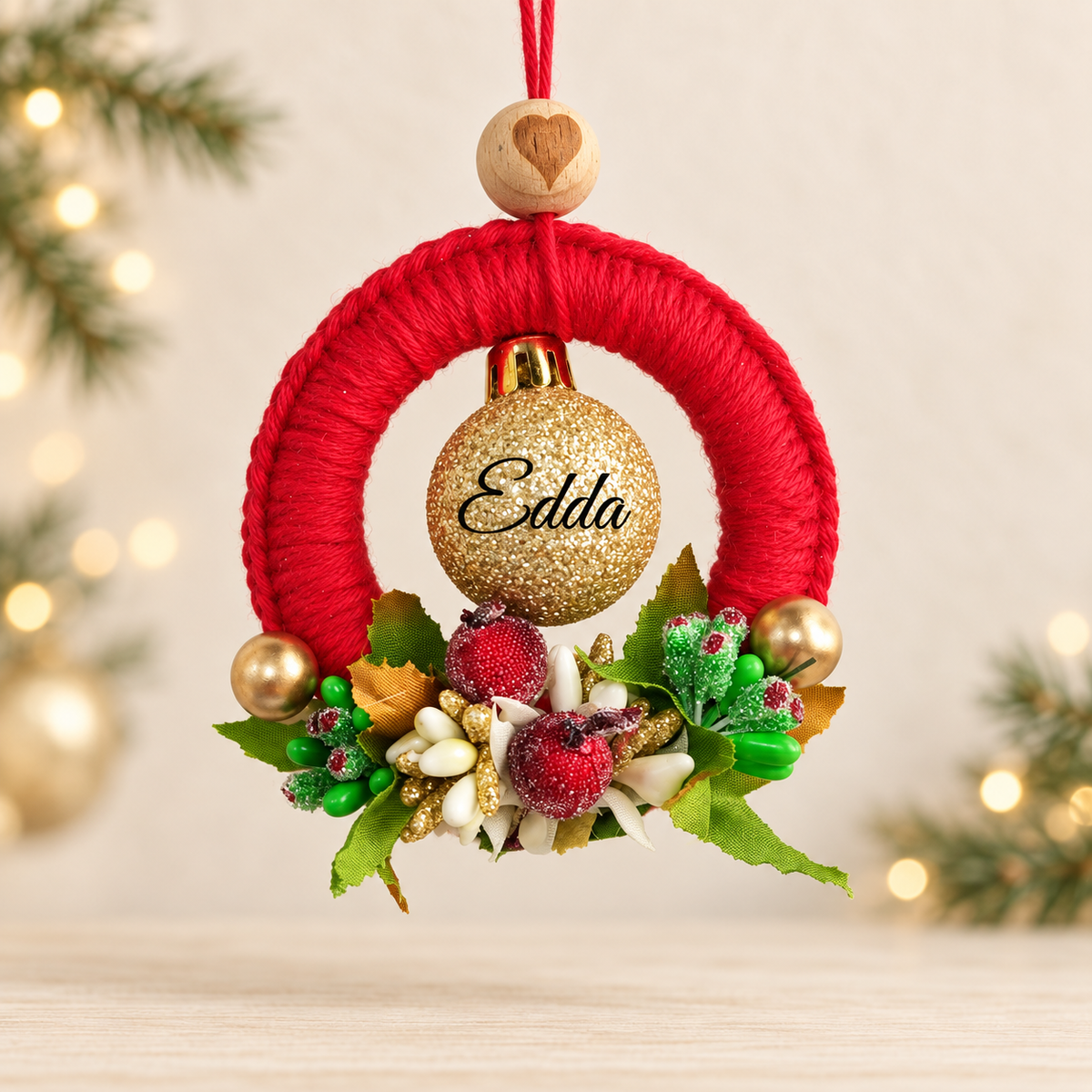 Esfera Roja Personalizada