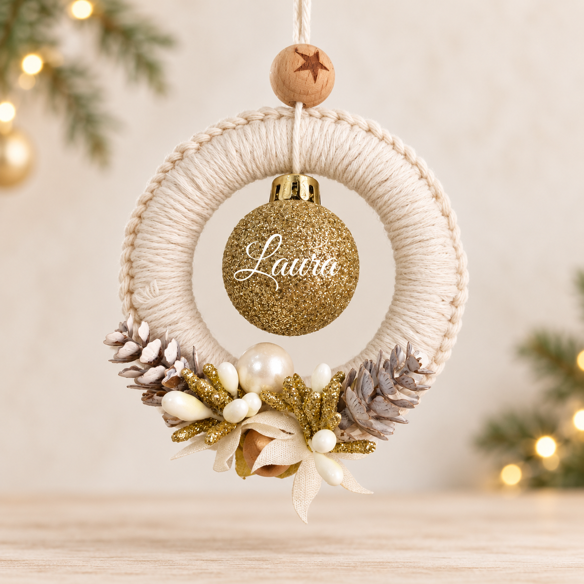 Esfera Dorada Personalizada