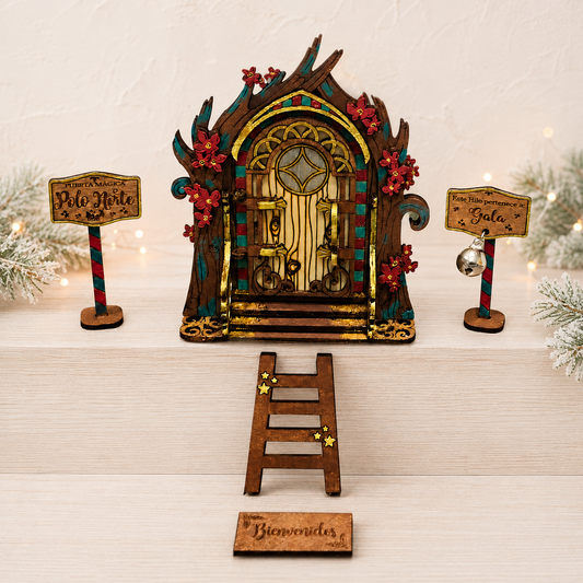 Puerta Elfo Navidad Personalizada