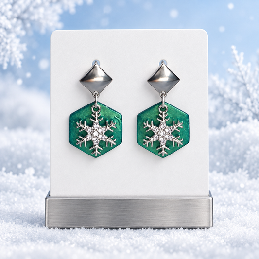 Pendientes Copo de Navidad