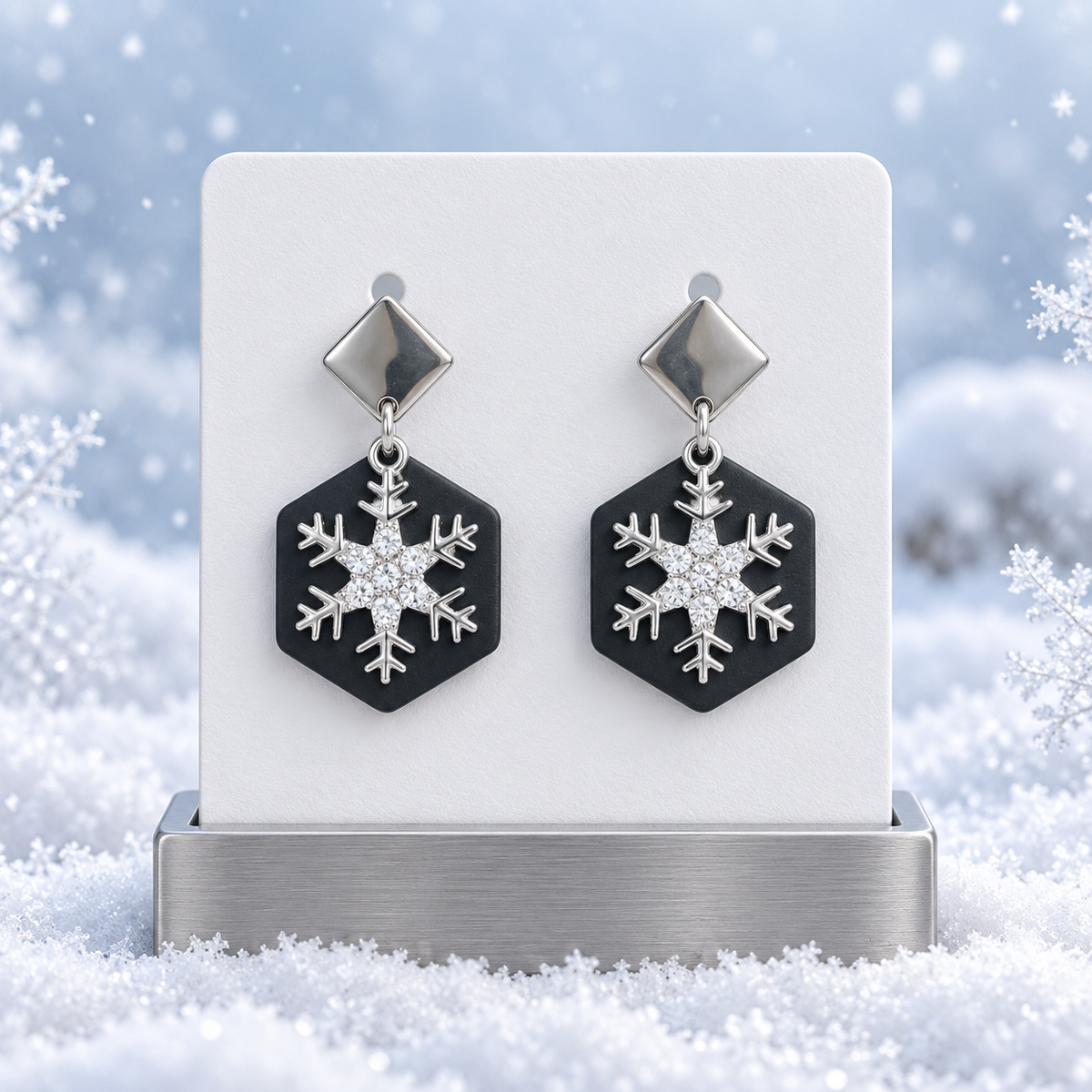 Pendientes Copo de Navidad