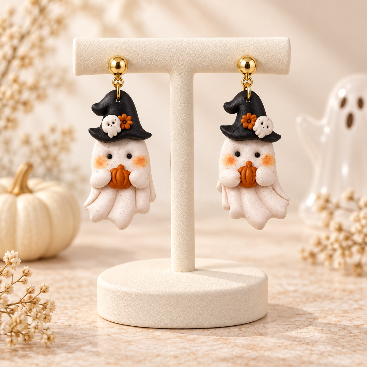 Pendientes Lovely Boo Pumpkin