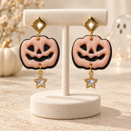 Pendientes Pink Pumpkin