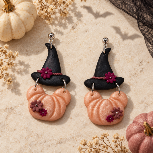 Pendientes Pink Witch