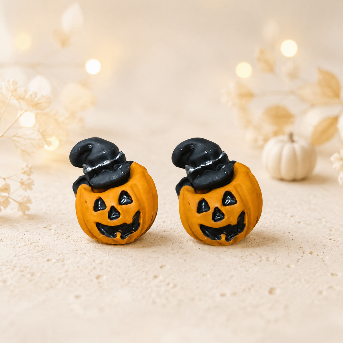 Pendientes Calabaza Sombrero