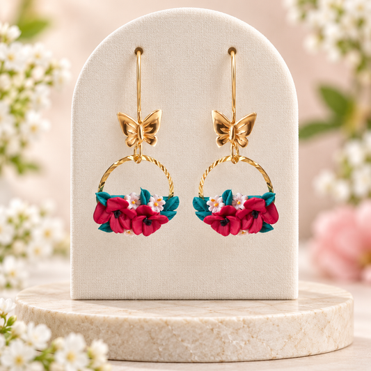 Pendientes Aro Mariposa