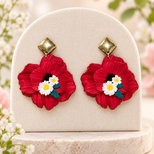 Pendientes Amapola San Isidro