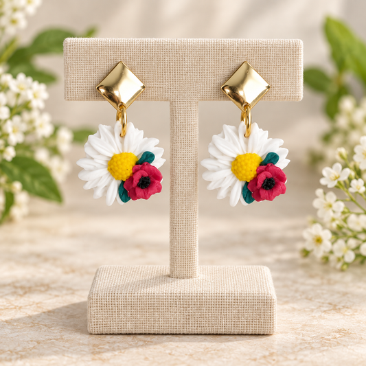 Pendientes Margarita Detalle Amapola