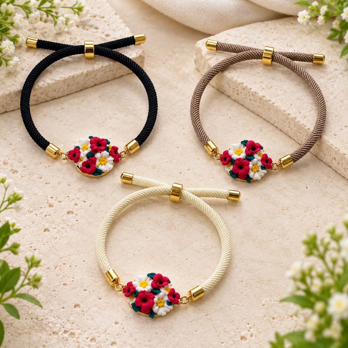 Pulsera Amapola y Margaritas