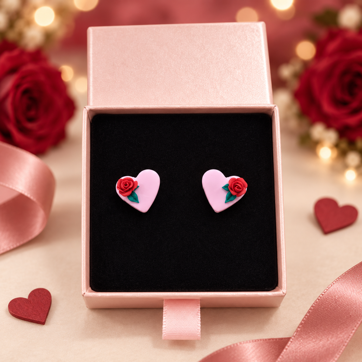 Pendientes Love In Roses