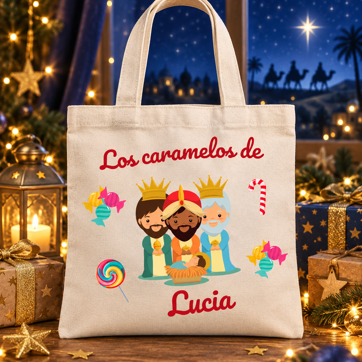 Bolsa Caramelos Reyes Magos Personalizada