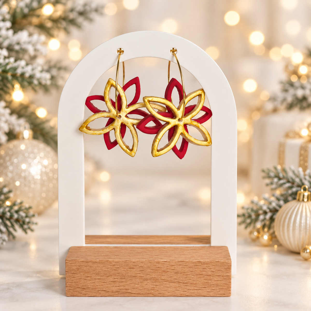 Pendientes Flores Convinadas