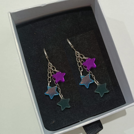 PENDIENTES MINI ESTRELLAS HALLOWEEN
