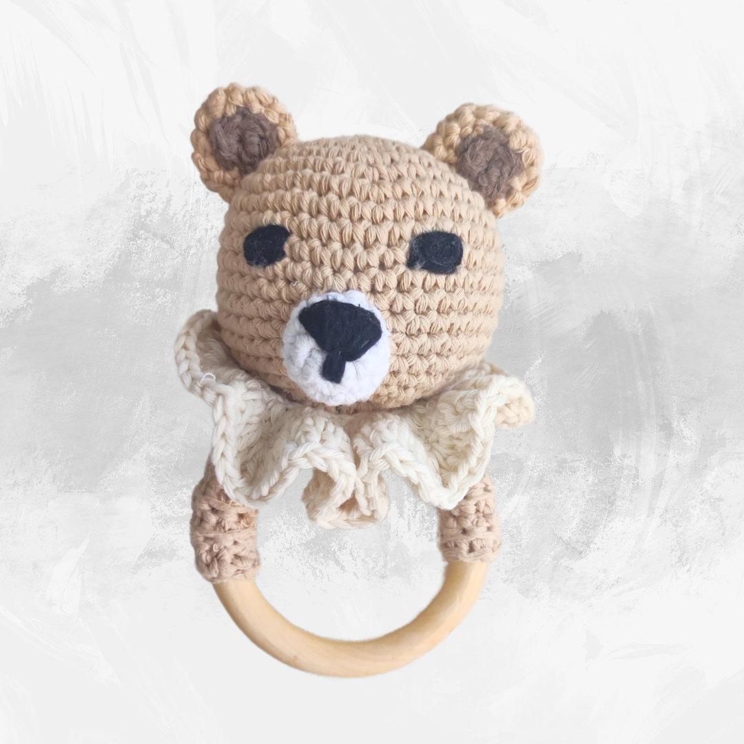OSITO BEIGE SONAJERO/MORDEDOR