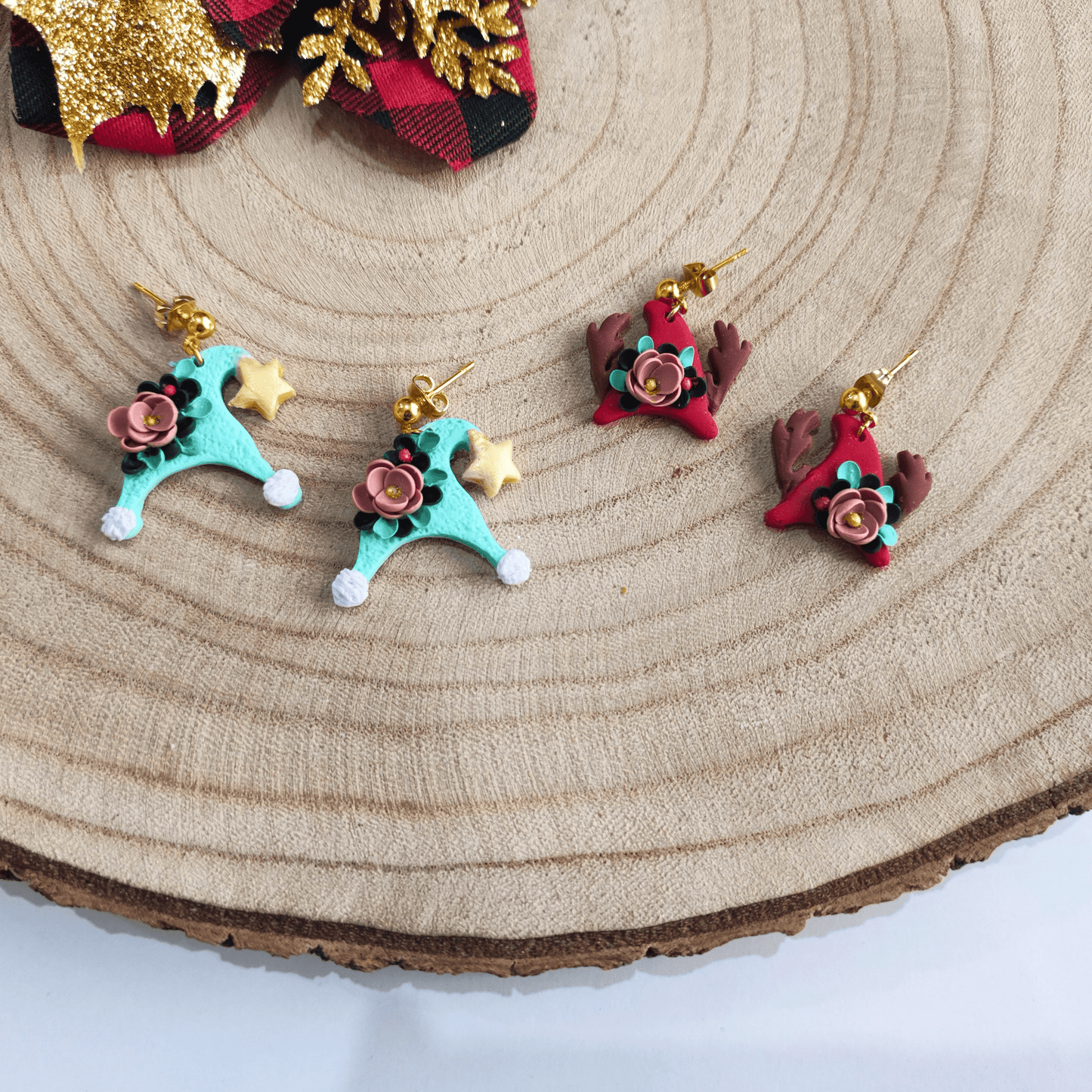 PENDIENTES GORRO RENO