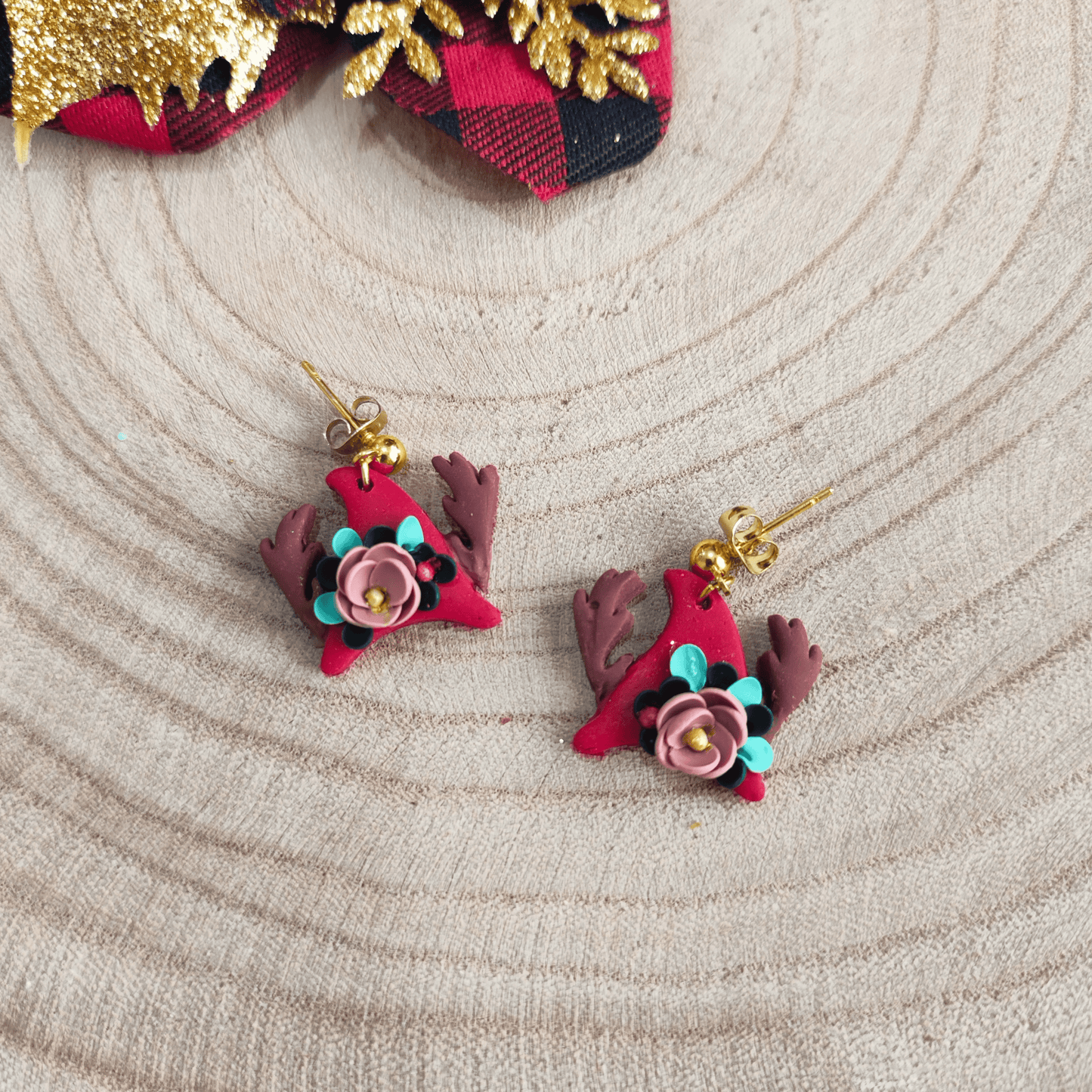 PENDIENTES GORRO RENO
