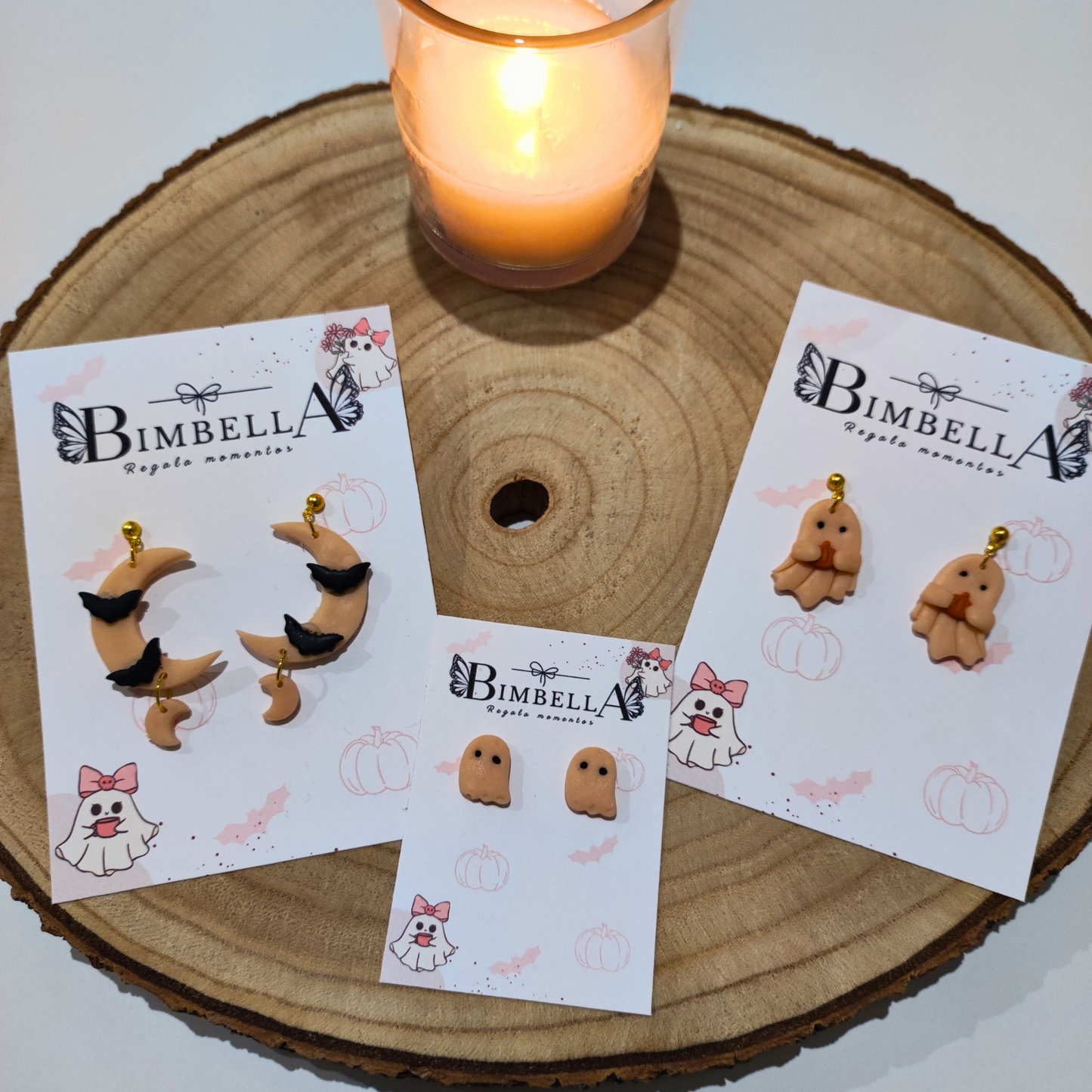 PENDIENTES  PUMPKIN BOO