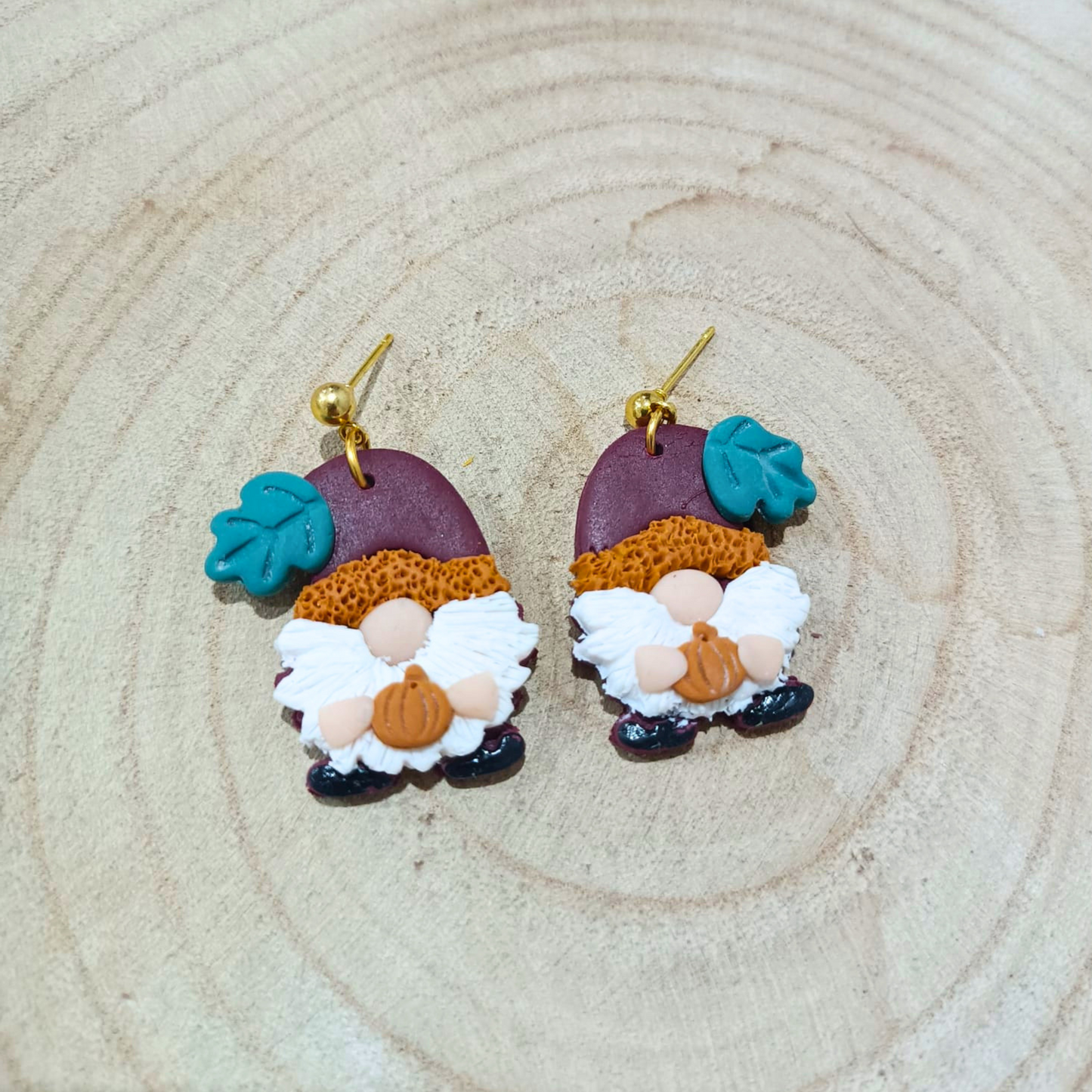 PENDIENTES GNOMO DE OTOÑO