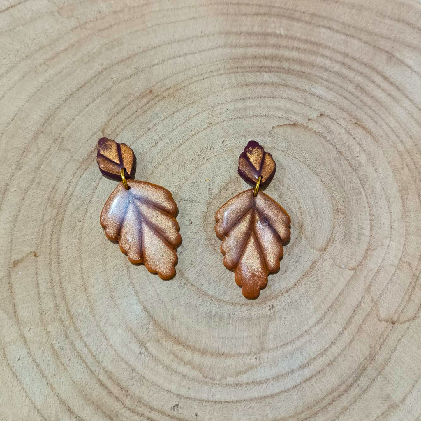 PENDIENTES HOJAS DE OTOÑO