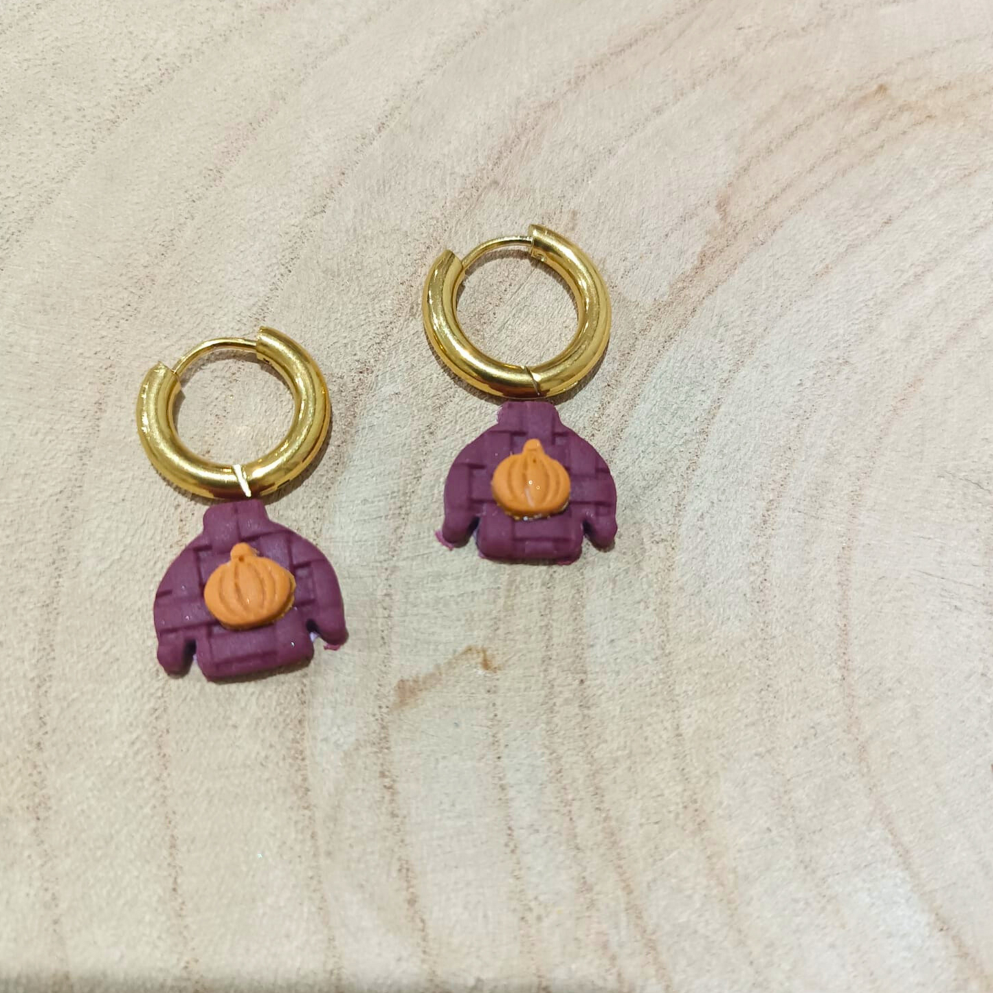 PENDIENTES JERSEY DE OTOÑO