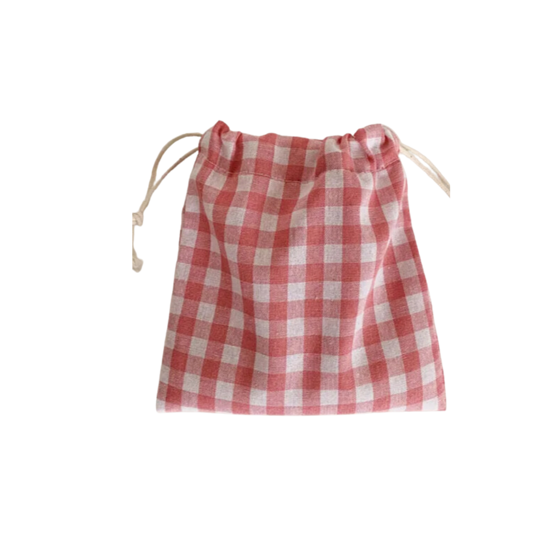 BOLSA PORTATODO PEQUEÑA VICHY PERSONALIZADA