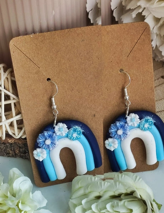 PENDIENTES ARCOIRIS FLORES