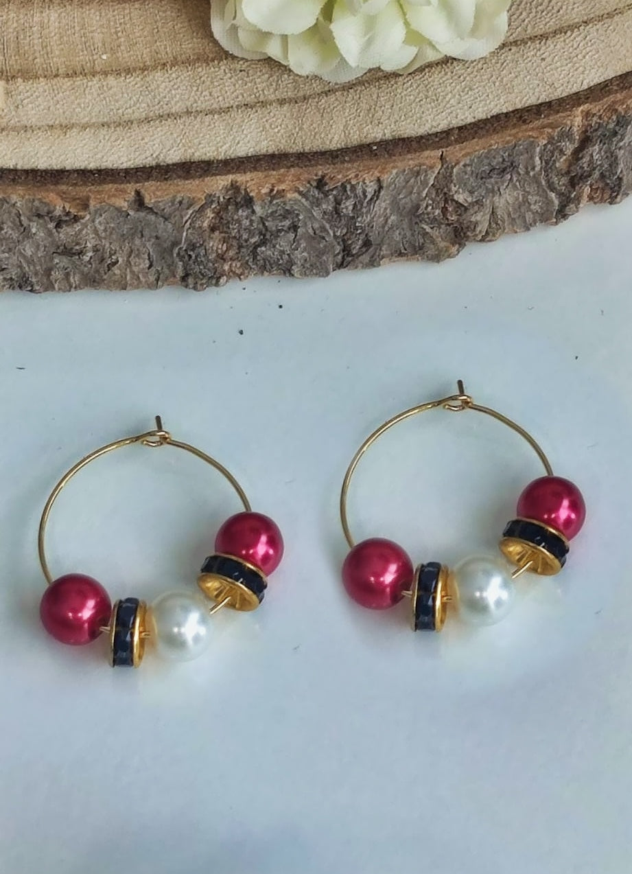 PENDIENTES ARO PERLITAS