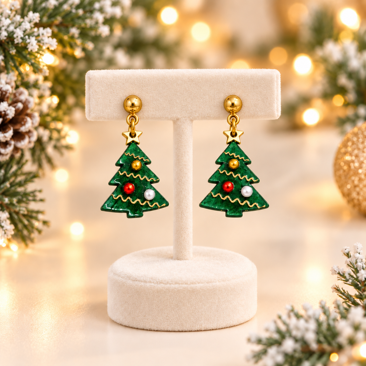 Pendientes Árbol de Navidad en Metacrilato