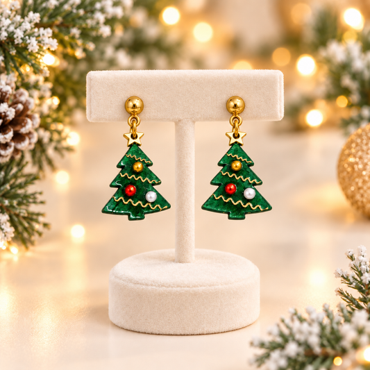 Pendientes Árbol de Navidad en Metacrilato