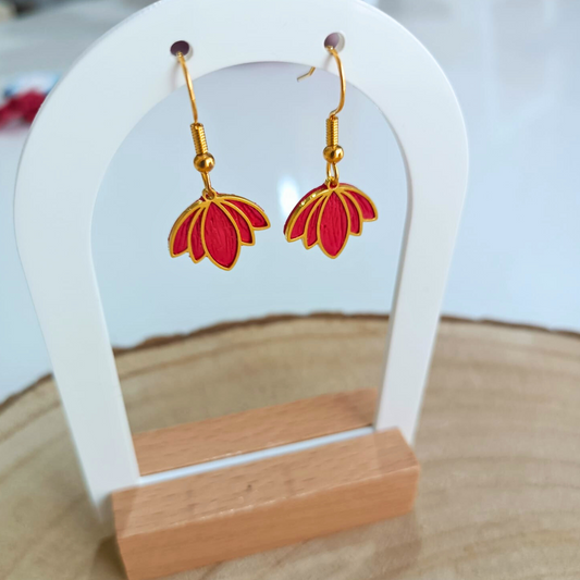 PENDIENTES AMAPOLA