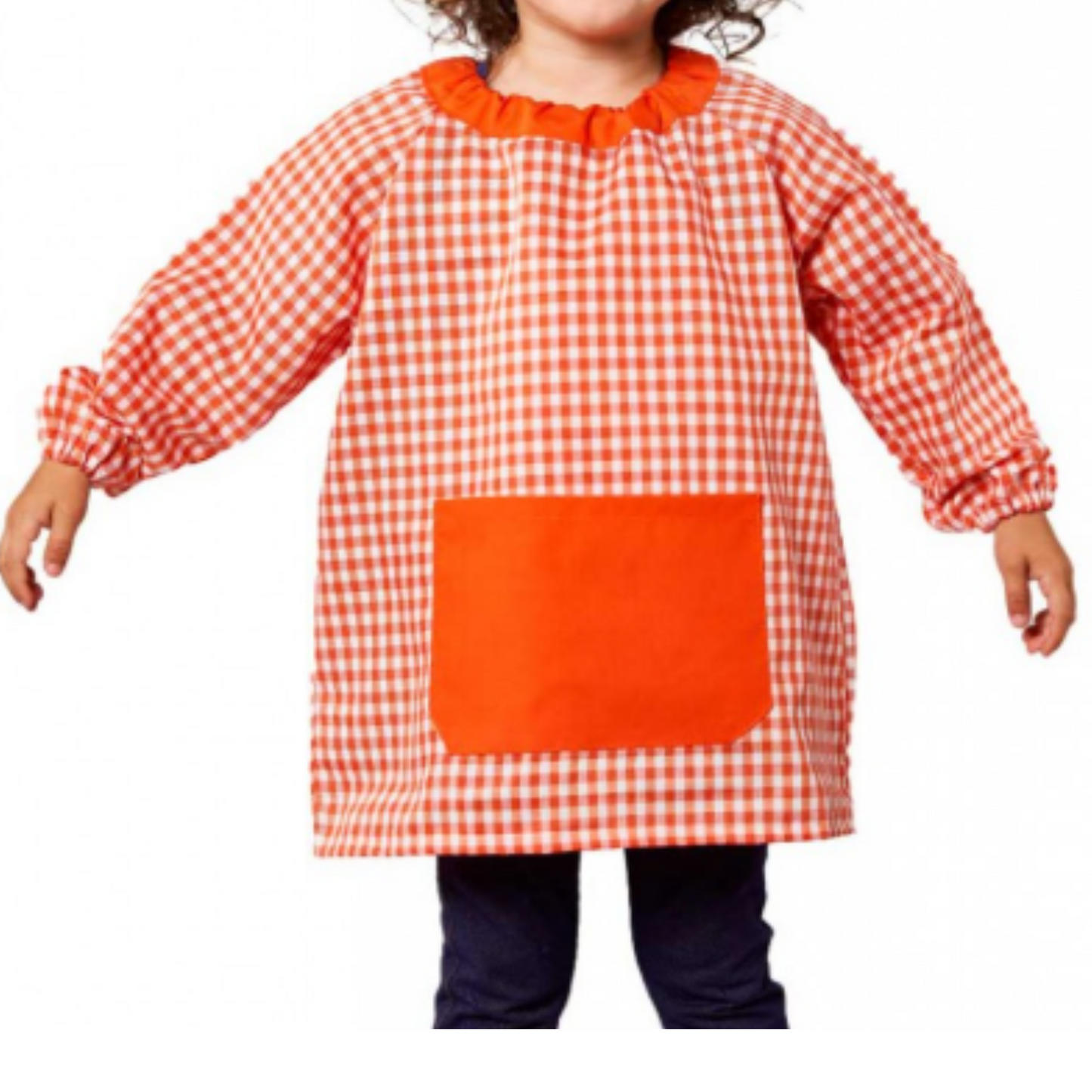 BABI/BATA ESCOLAR CUADROS S/BOTONES PERSONALIZADO