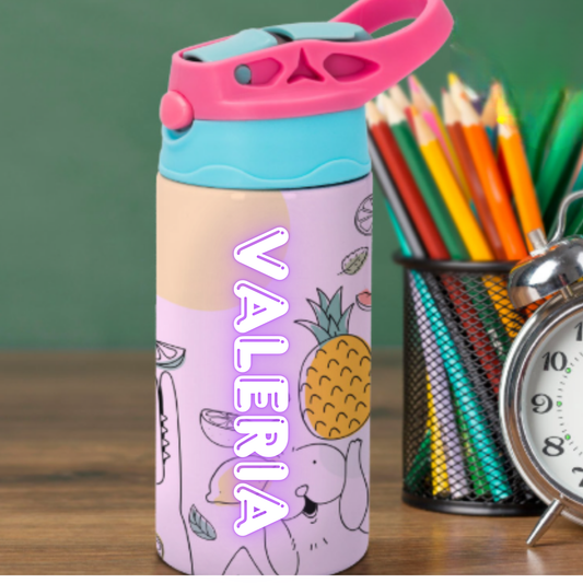 BOTELLA INFANTIL COLORES PERSONALIZADA