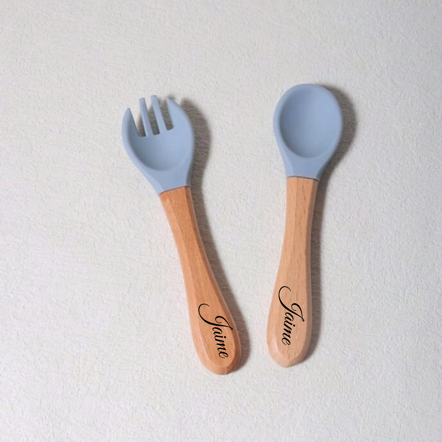 SET CUBIERTOS NOMBRE MADERA