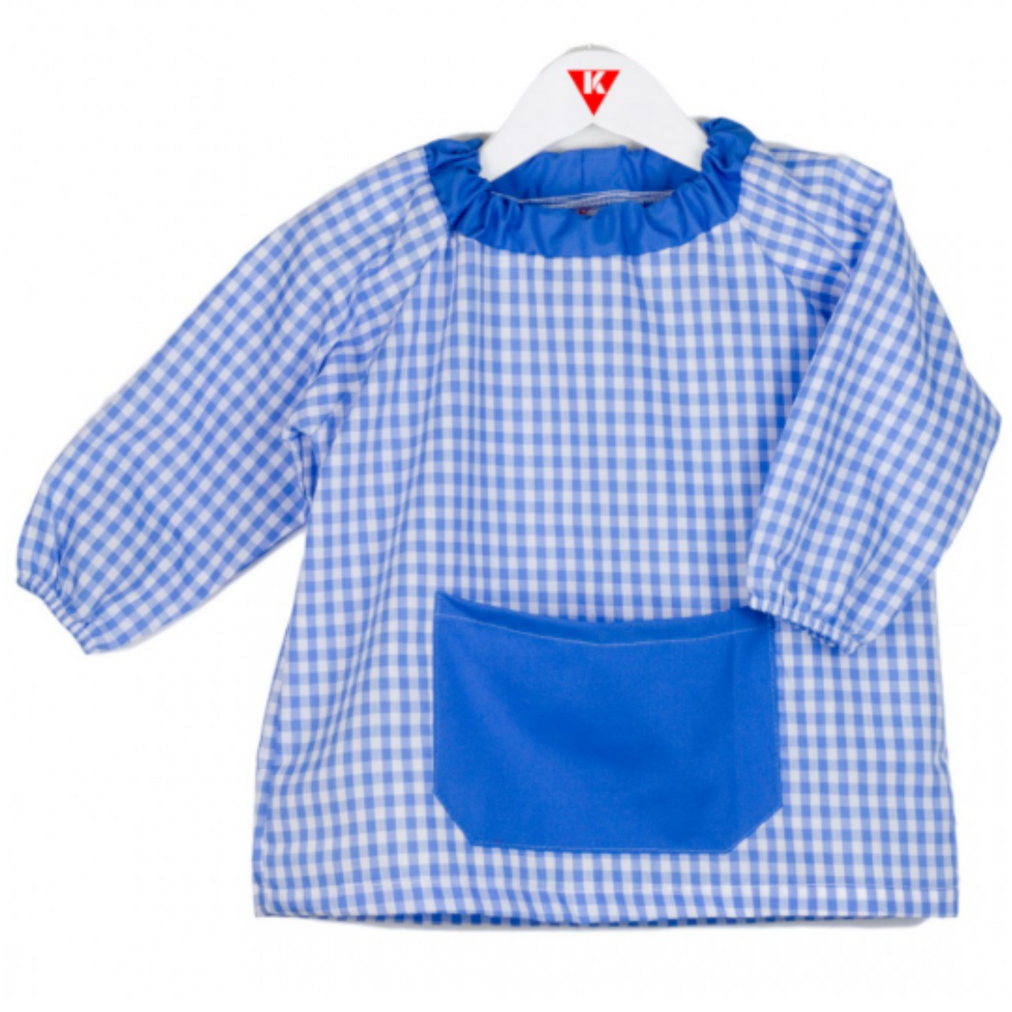 BABI/BATA ESCOLAR CUADROS S/BOTONES PERSONALIZADO