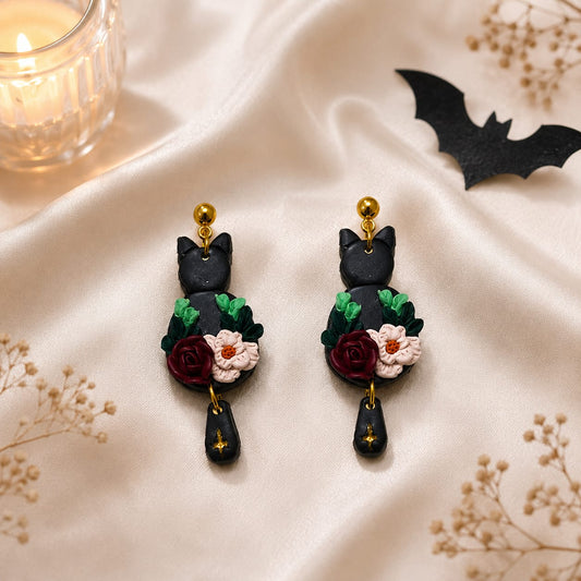 Pendientes Cat Flowers
