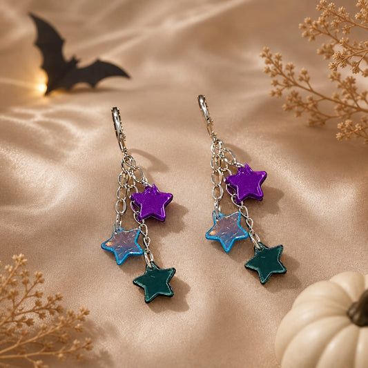 Pendientes Mini Estrellas Halloween