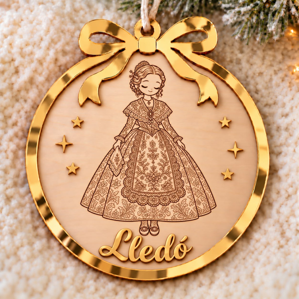 Adorno navidad personalizado traje regional
