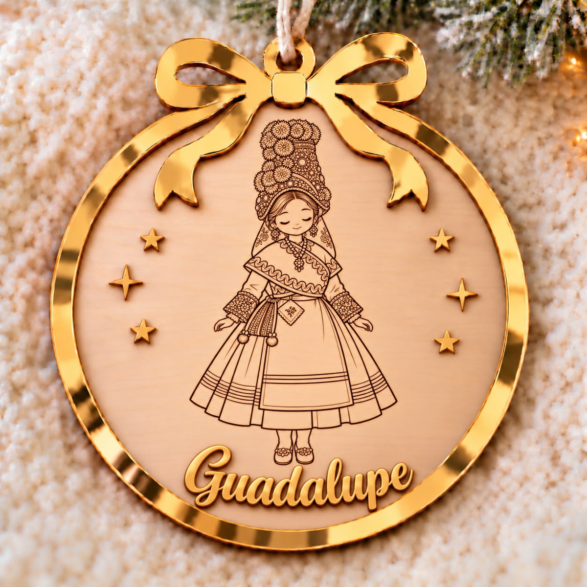 Adorno navidad personalizado traje regional