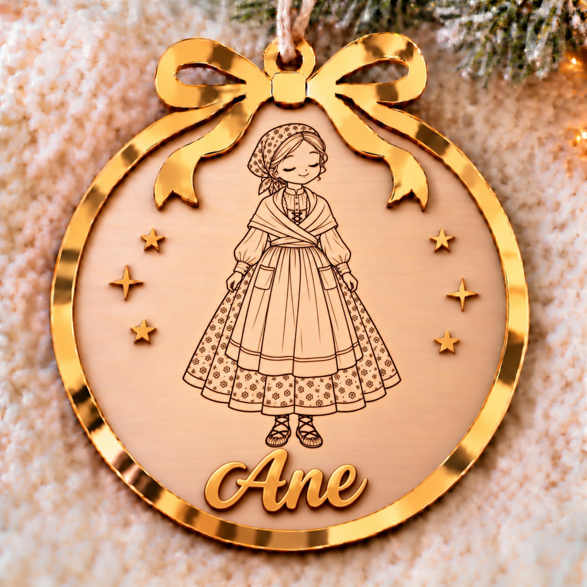 Adorno navidad personalizado traje regional