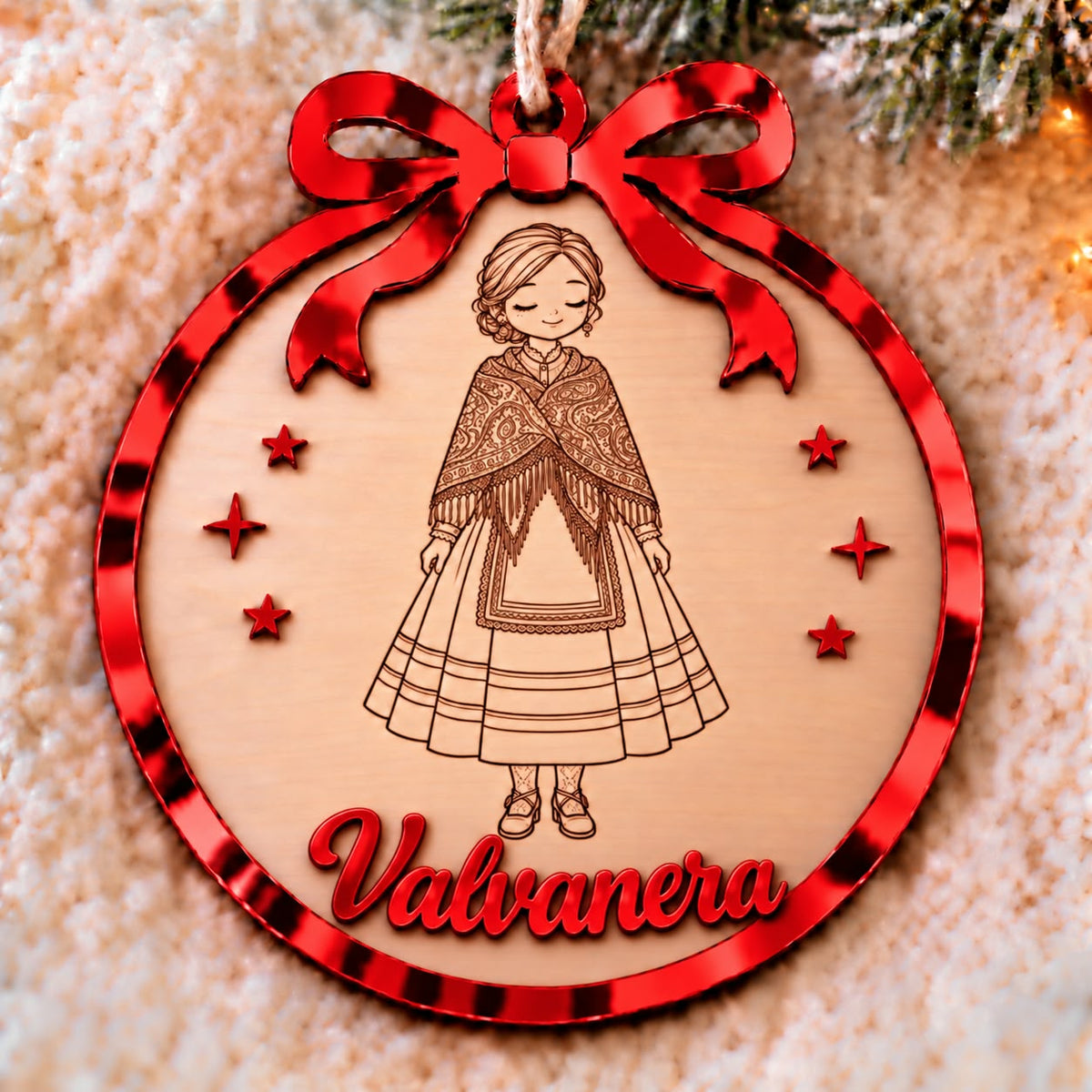 Adorno navidad personalizado traje regional