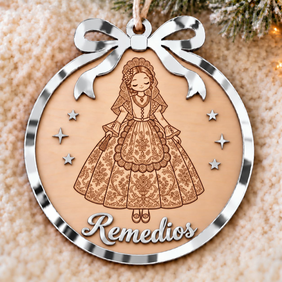 Adorno navidad personalizado traje regional