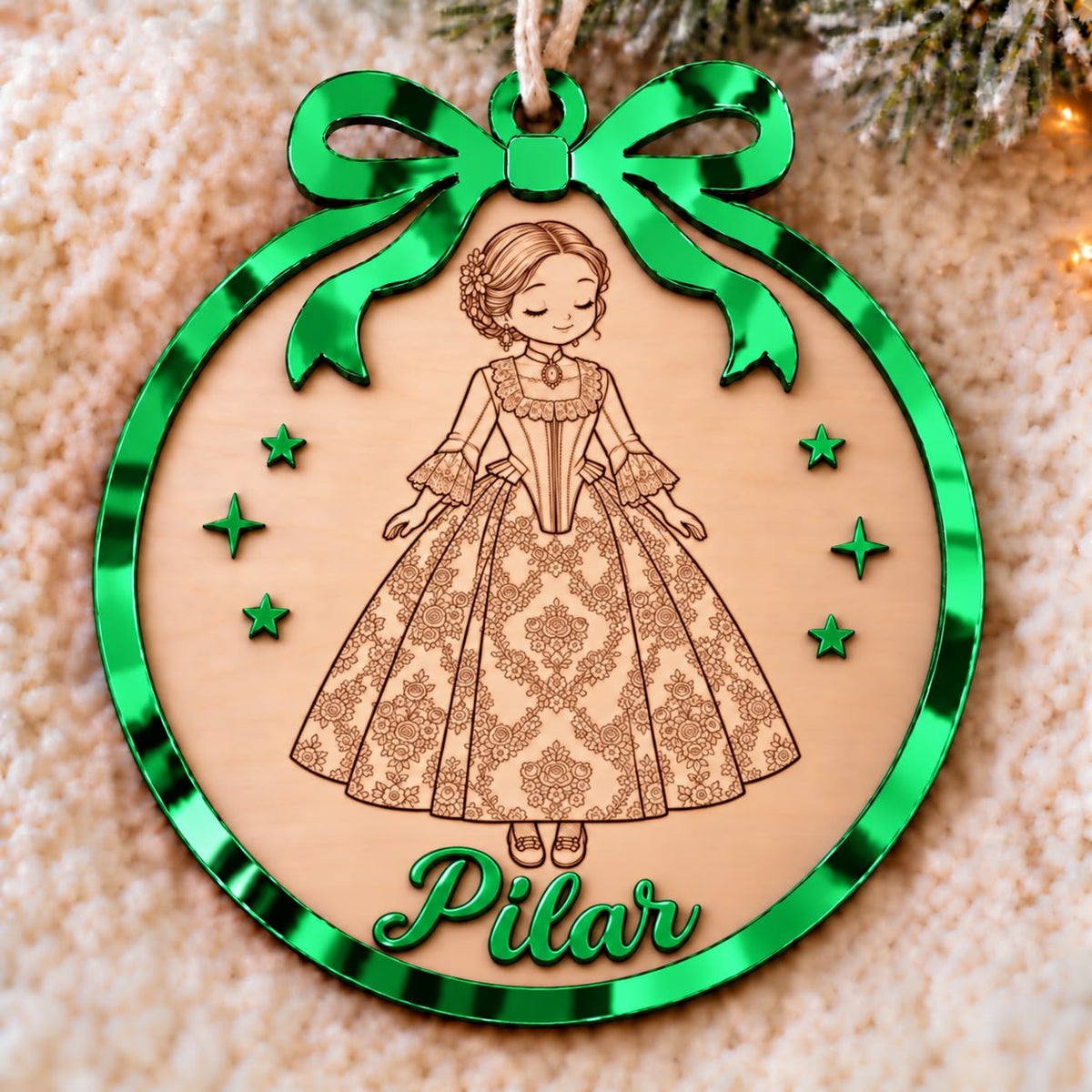 Adorno navidad personalizado traje regional
