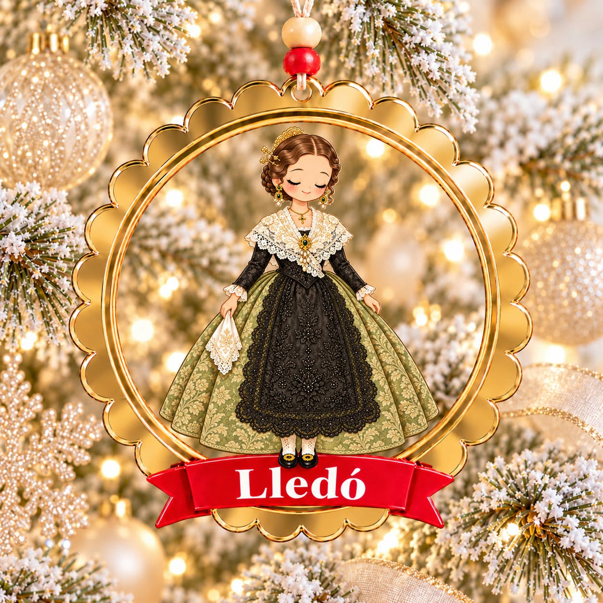 Adorno de Navidad regional personalizado color