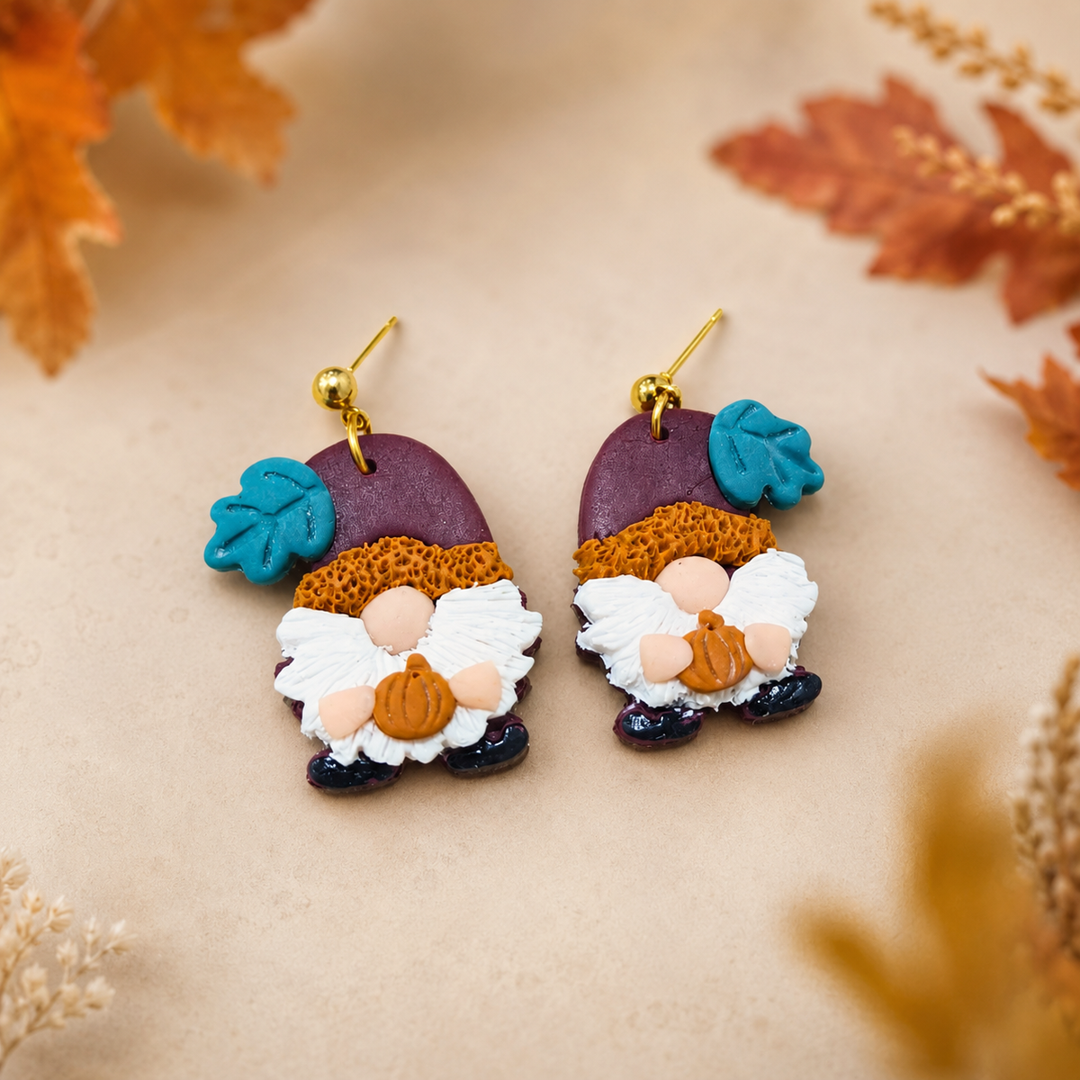 Pendientes Gnomo de Otoño