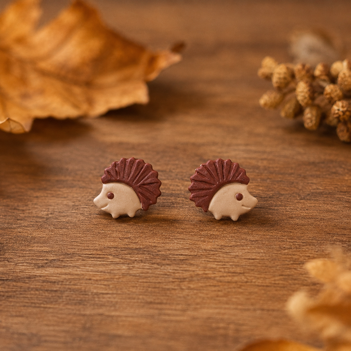 Pendientes Hoja de Otoño, detalle 6