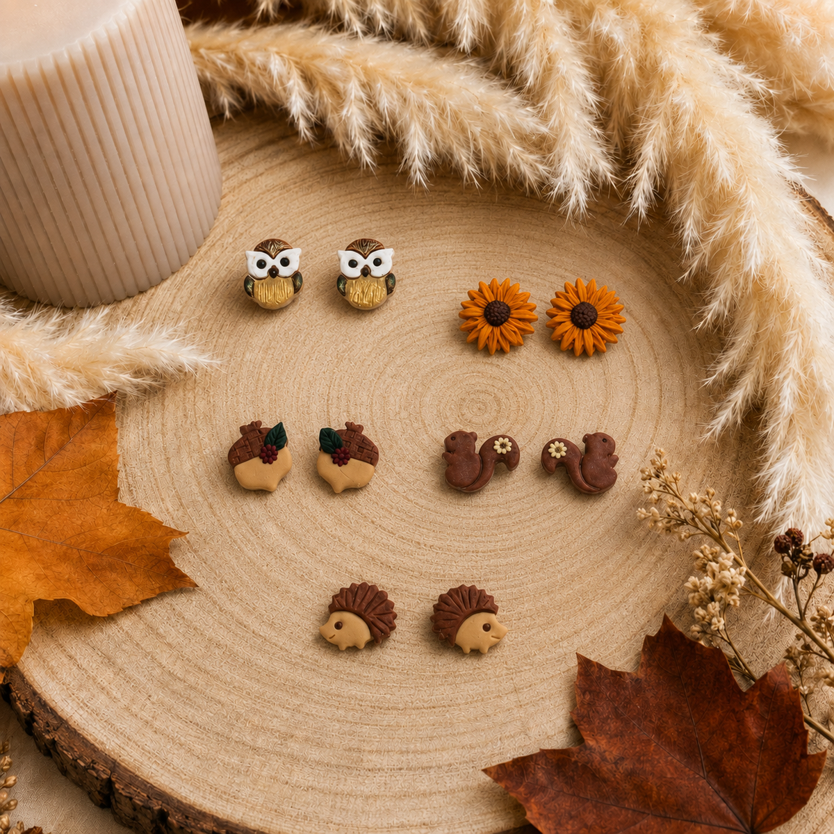 Pendientes Hoja de Otoño