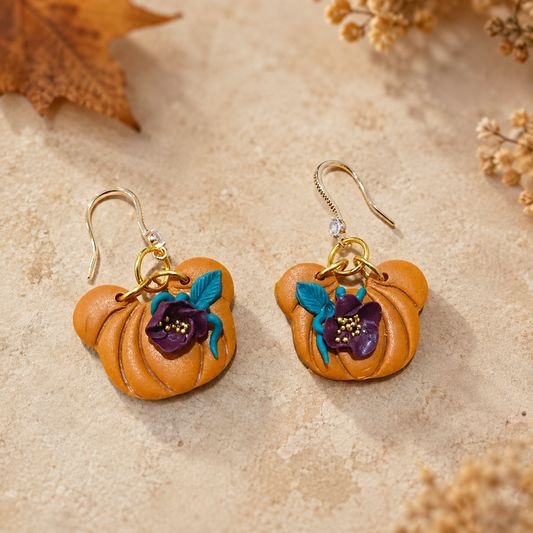 Pendientes Calabaza en Flor