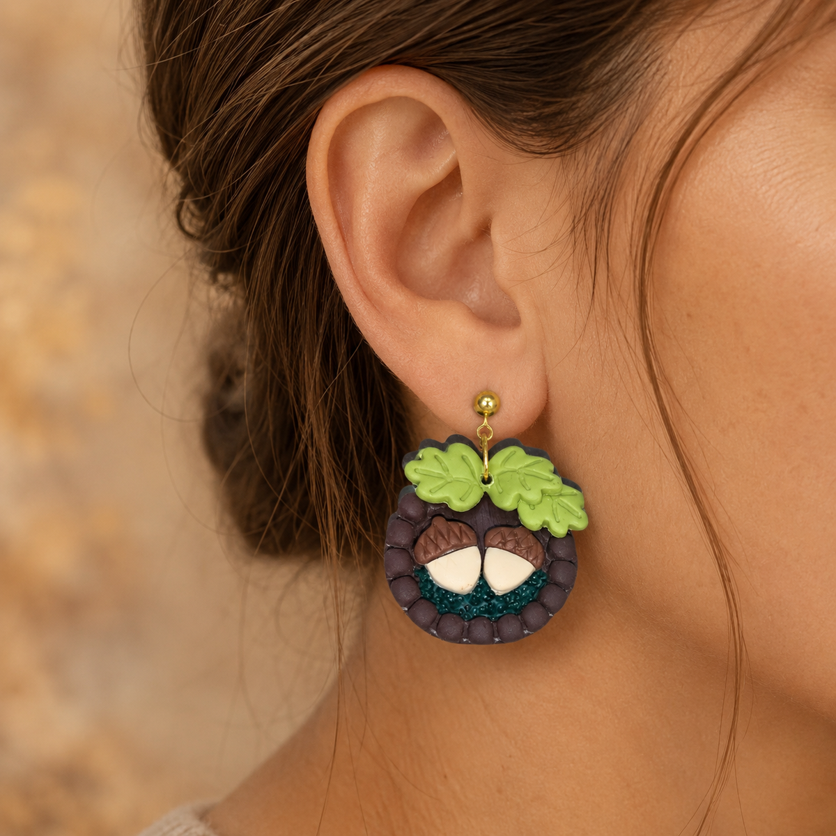 Pendientes Bosque Encantado, detalle 3